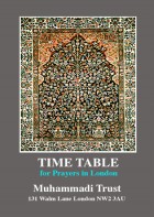 Prayer Timetable Booklet (London)